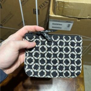 Vera Bradley Camellia quilted makeup bag